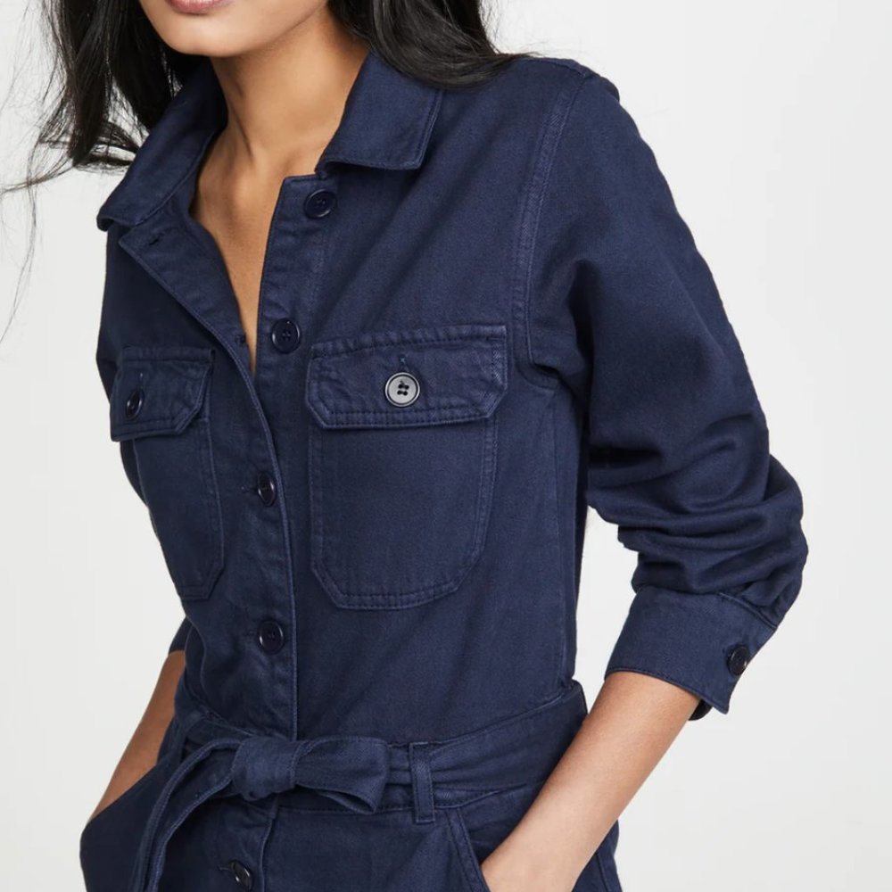 Reformation Kendall Boiler Jumpsuit, Navy - Picture 5 of 6